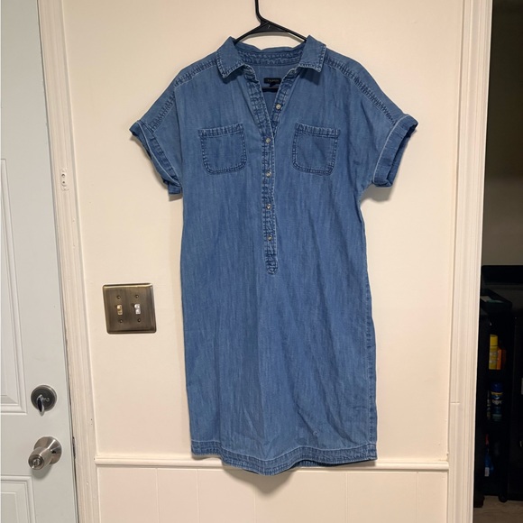 Talbots Dresses & Skirts - Talbots Blue Denim-Style Shirt Mini Dress